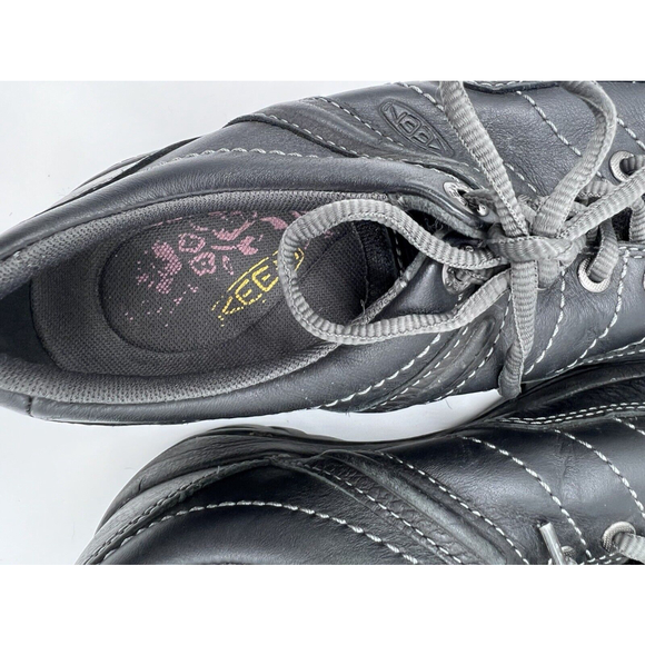 Keen Presidio Shoes Women sz 6.5 Black Leather Comfort Walking Trail Active NWOT - Picture 2 of 8